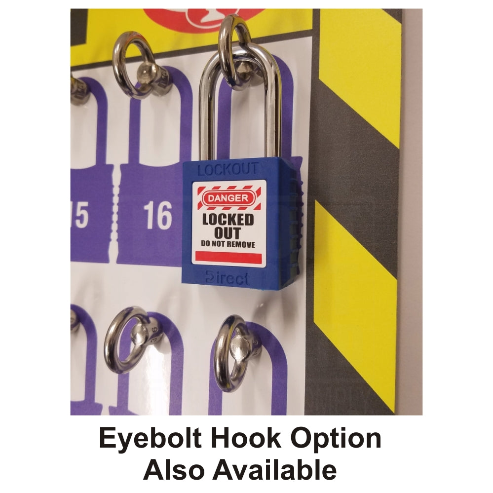 LOTOB10 Premium Lock Board 10 Padlock Capacity LOTOB10 Premium Lock Board 10 Padlock Capacity